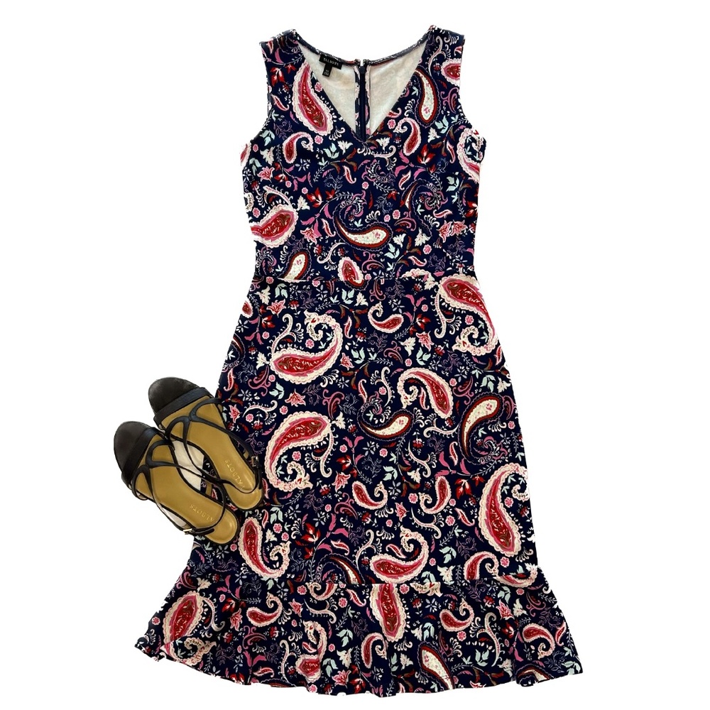 TALBOTS Paisley Dress - EUC